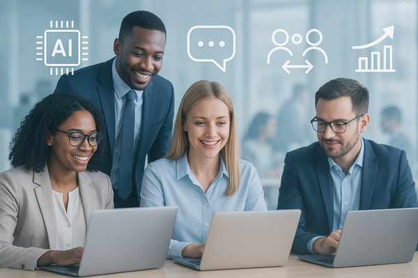 Collaborative Teamwork in a Tech-Driven Office