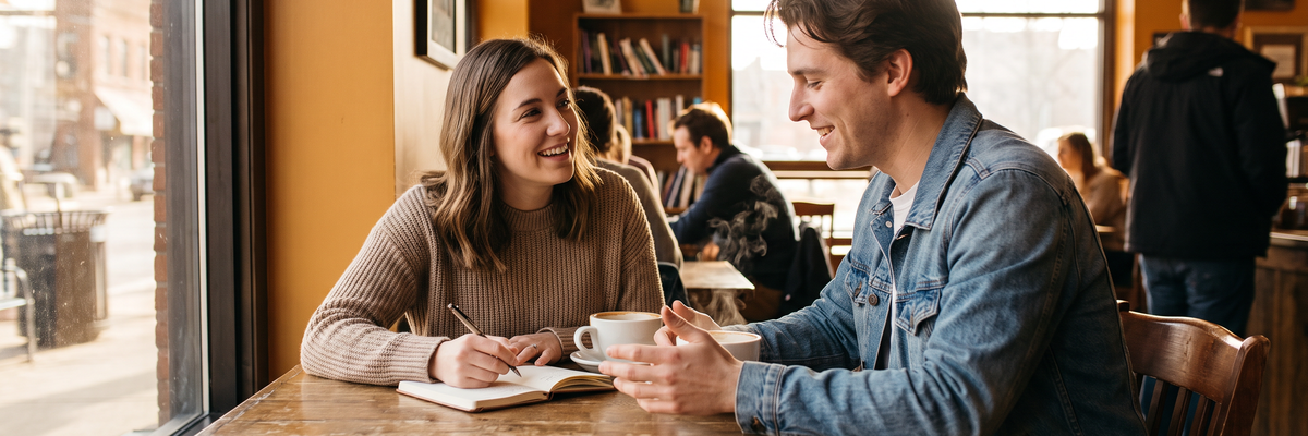 Cozy Café Conversation