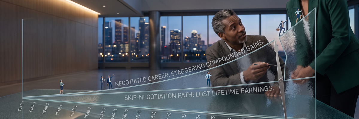 What Skipping One Salary Negotiation Actually Costs You Over 40 Years