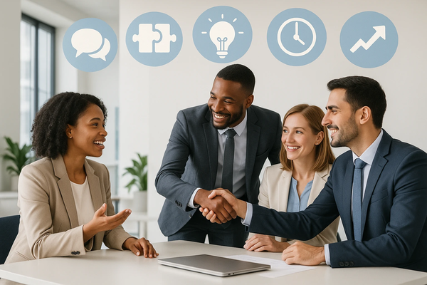 Successful Business Meeting Collaboration & Growth